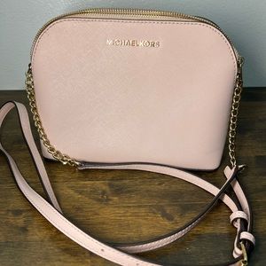 Michael Kora Pink Small Crossbody Shoulder Bag